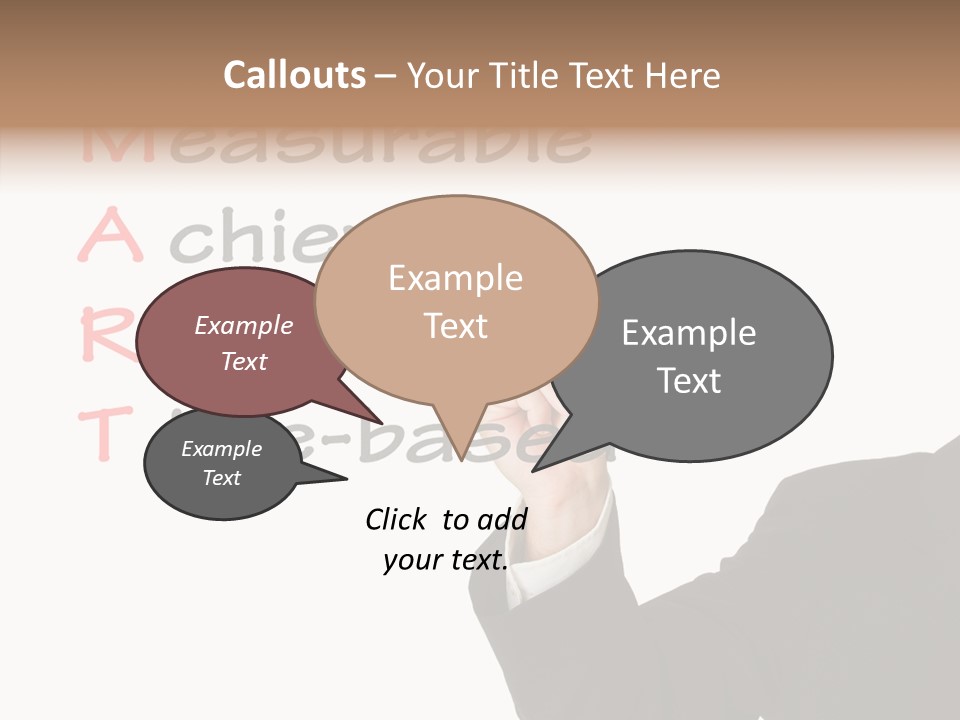 Suit Isolated Teach PowerPoint Template