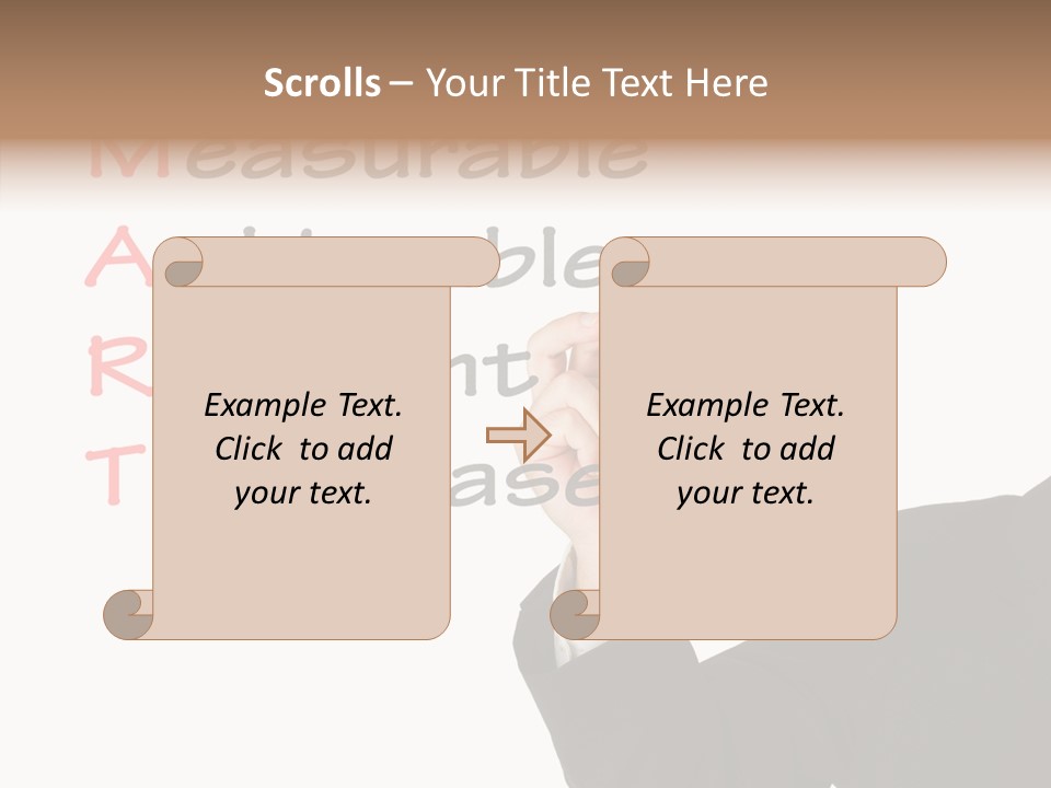 Suit Isolated Teach PowerPoint Template