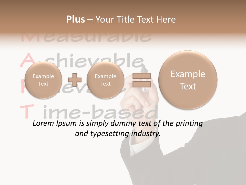 Suit Isolated Teach PowerPoint Template