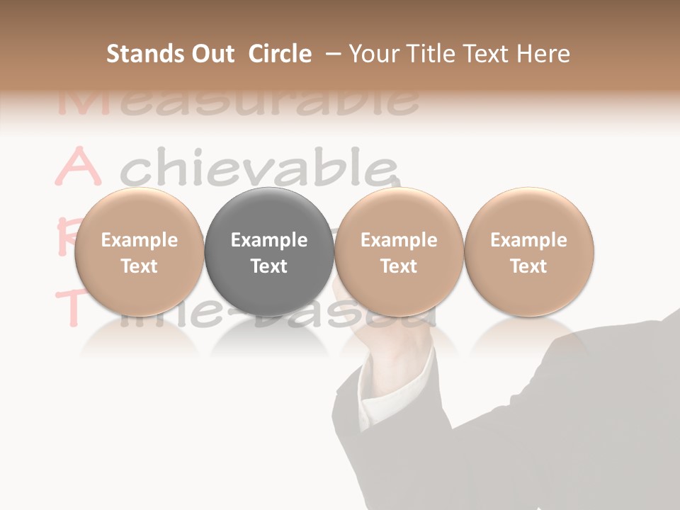 Suit Isolated Teach PowerPoint Template