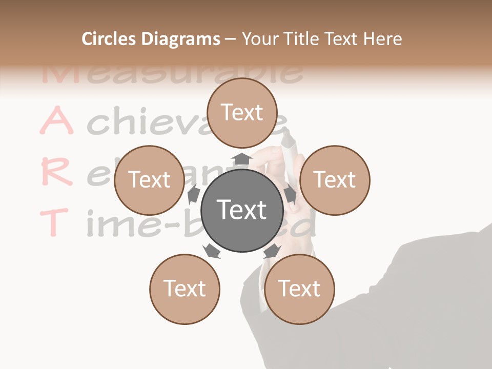 Suit Isolated Teach PowerPoint Template