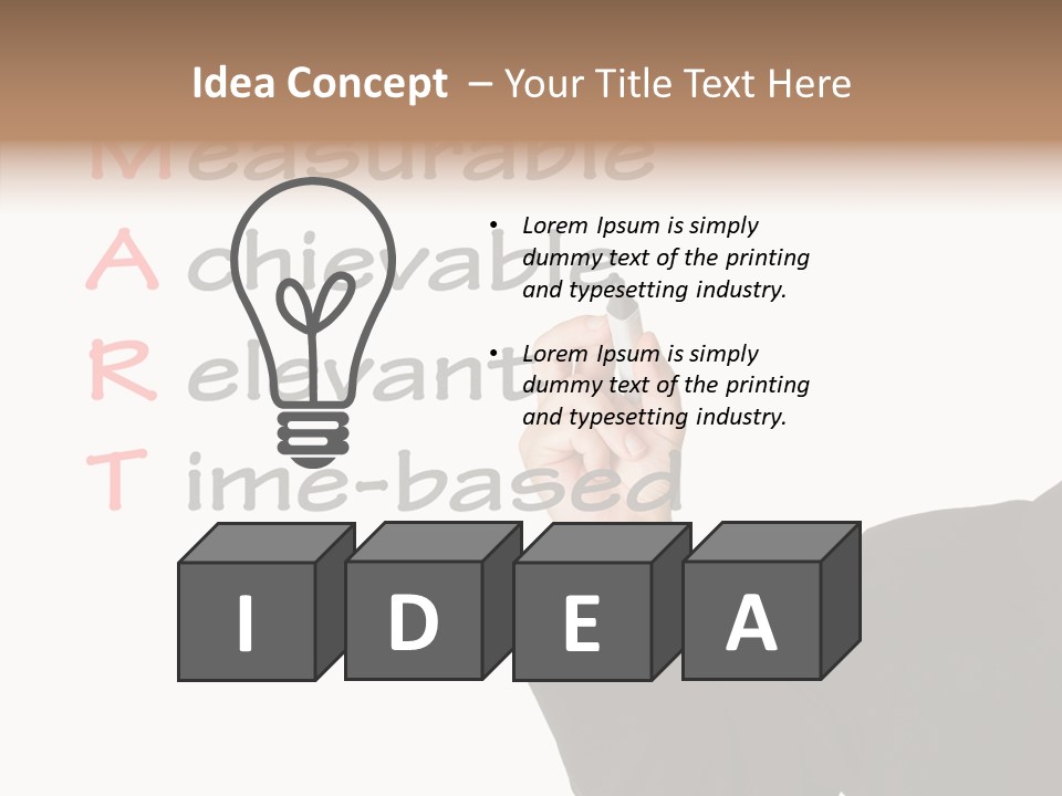 Suit Isolated Teach PowerPoint Template