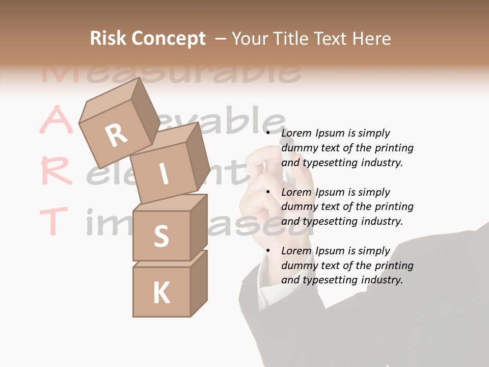 Suit Isolated Teach PowerPoint Template