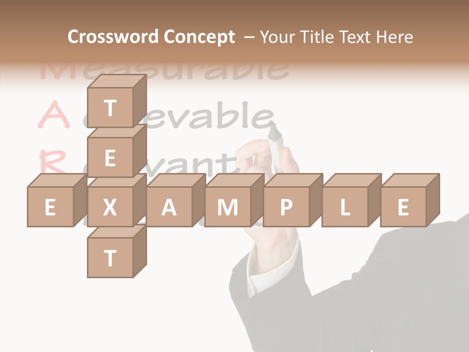 Suit Isolated Teach PowerPoint Template