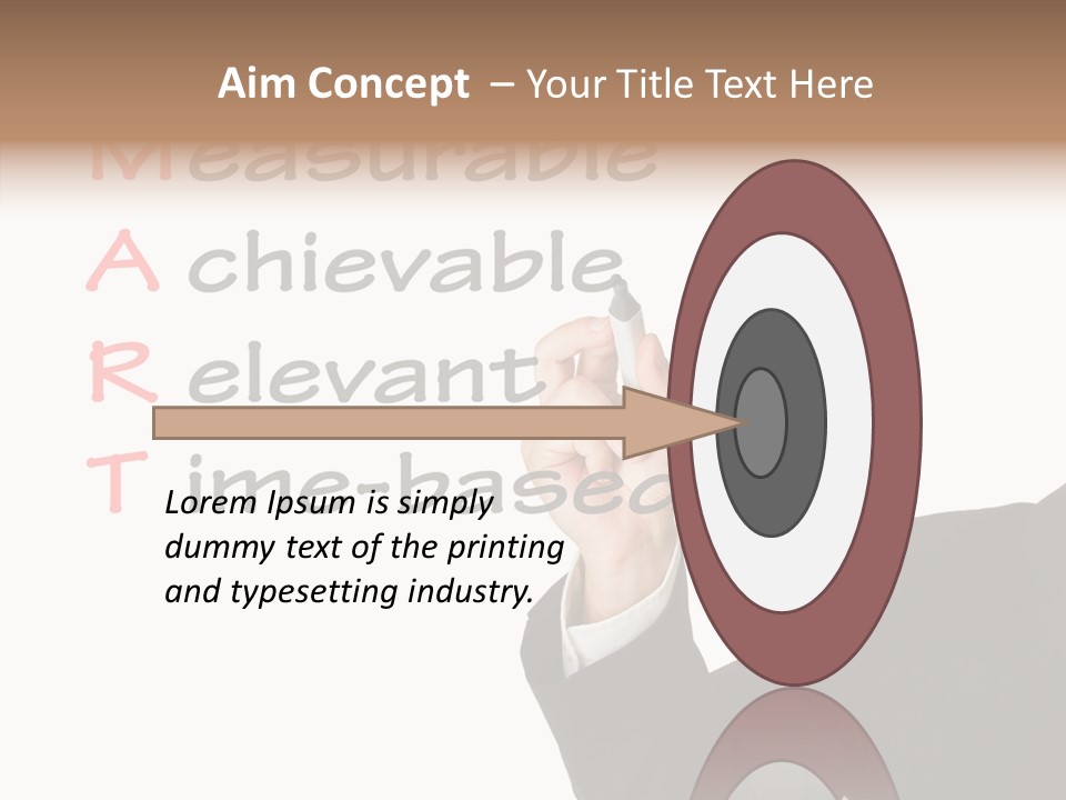 Suit Isolated Teach PowerPoint Template