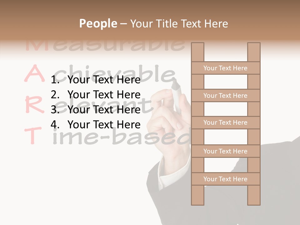 Suit Isolated Teach PowerPoint Template