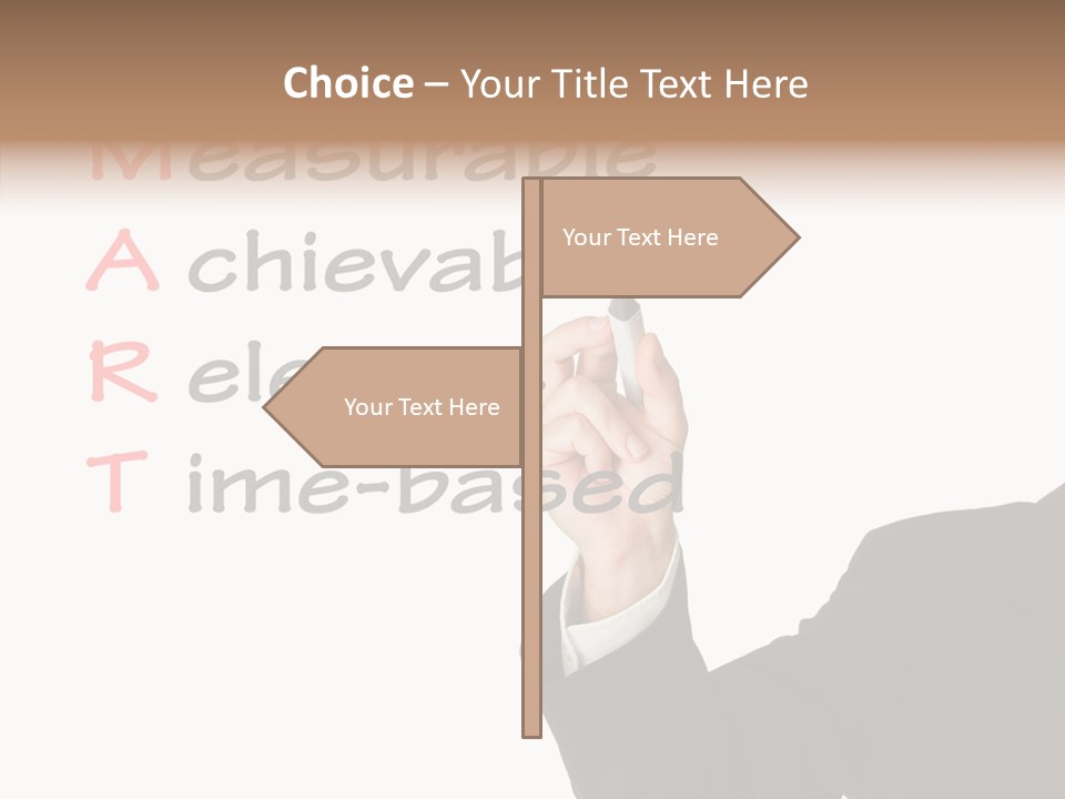 Suit Isolated Teach PowerPoint Template