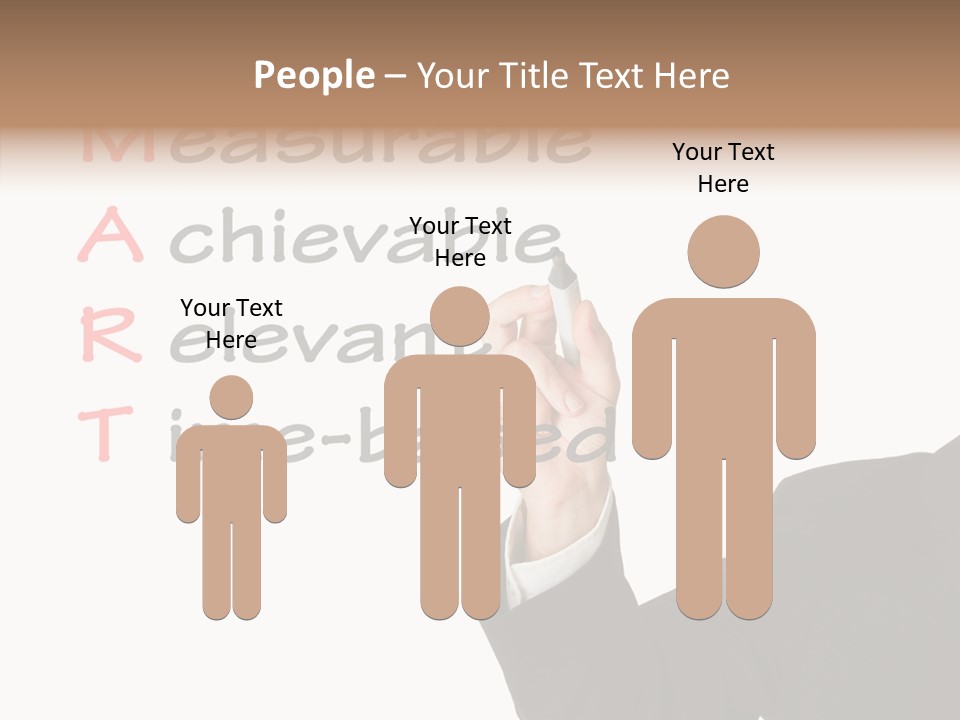 Suit Isolated Teach PowerPoint Template