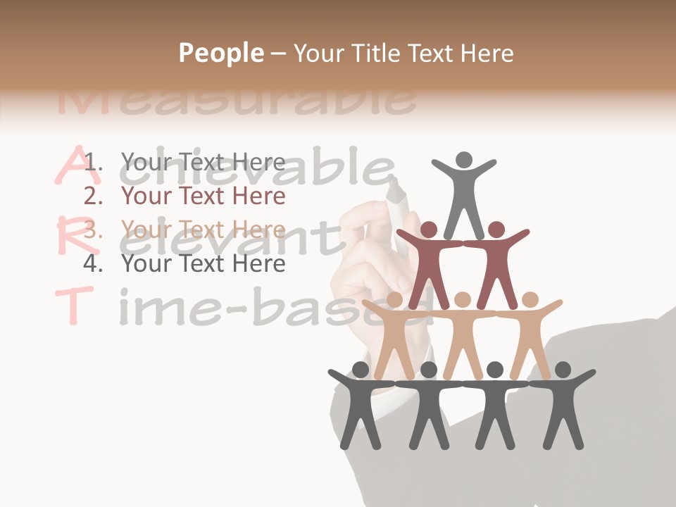 Suit Isolated Teach PowerPoint Template