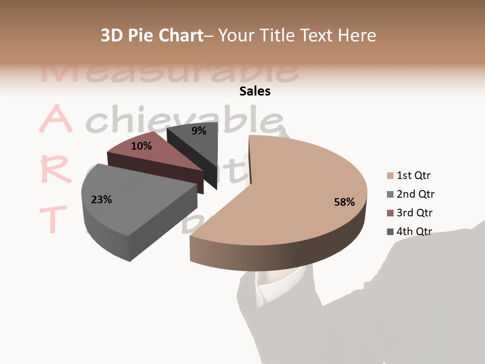 Suit Isolated Teach PowerPoint Template
