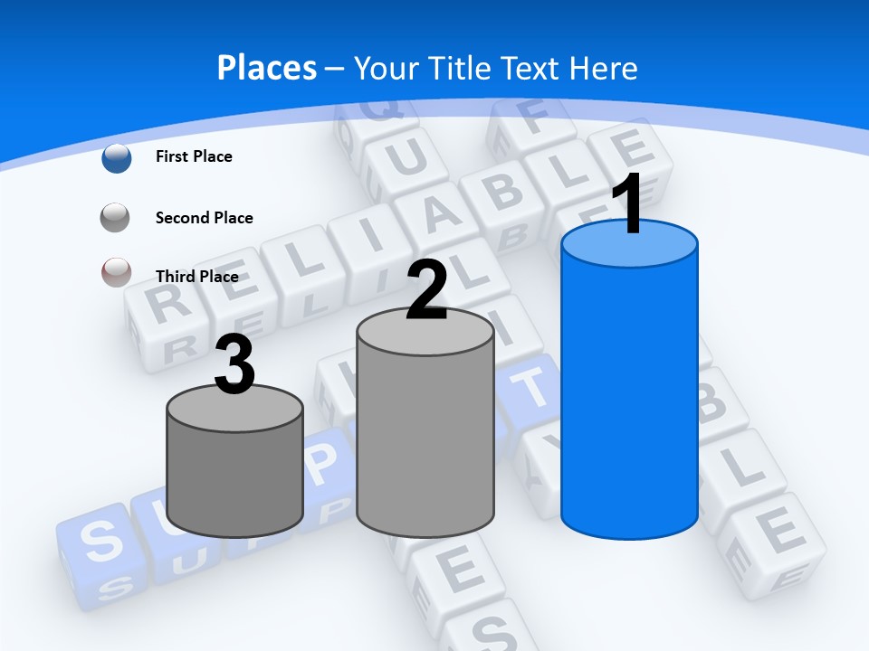 Blue Loyalty White PowerPoint Template
