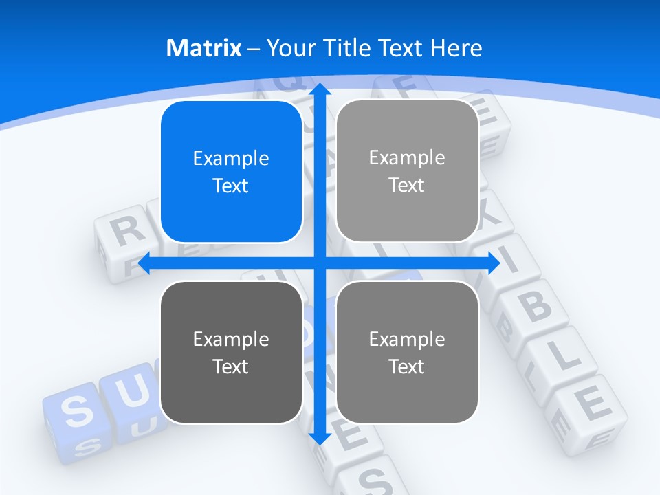 Blue Loyalty White PowerPoint Template