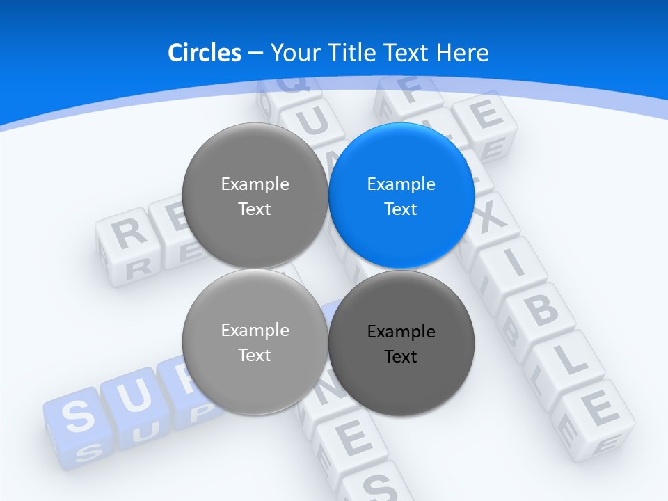 Blue Loyalty White PowerPoint Template