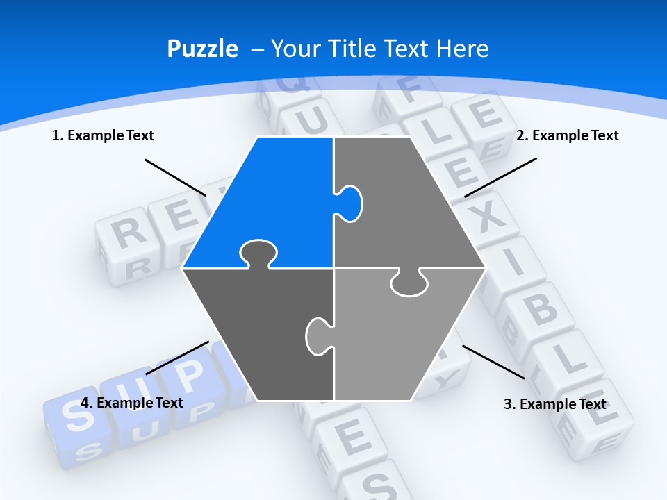 Blue Loyalty White PowerPoint Template