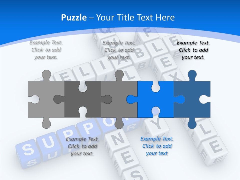 Blue Loyalty White PowerPoint Template