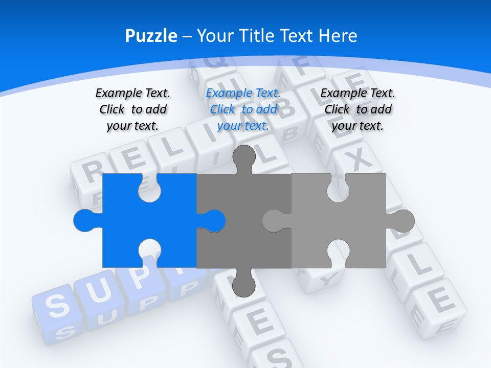 Blue Loyalty White PowerPoint Template