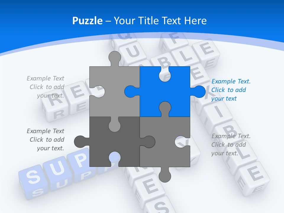 Blue Loyalty White PowerPoint Template