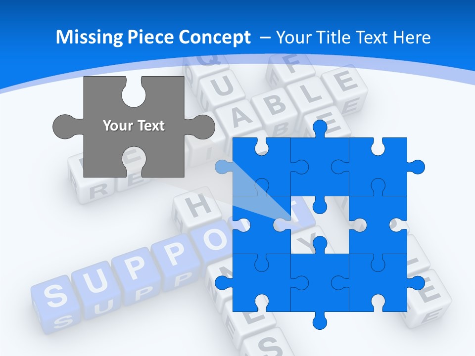 Blue Loyalty White PowerPoint Template