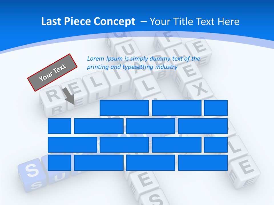 Blue Loyalty White PowerPoint Template