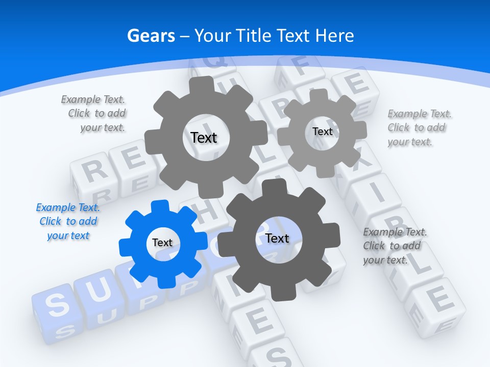 Blue Loyalty White PowerPoint Template