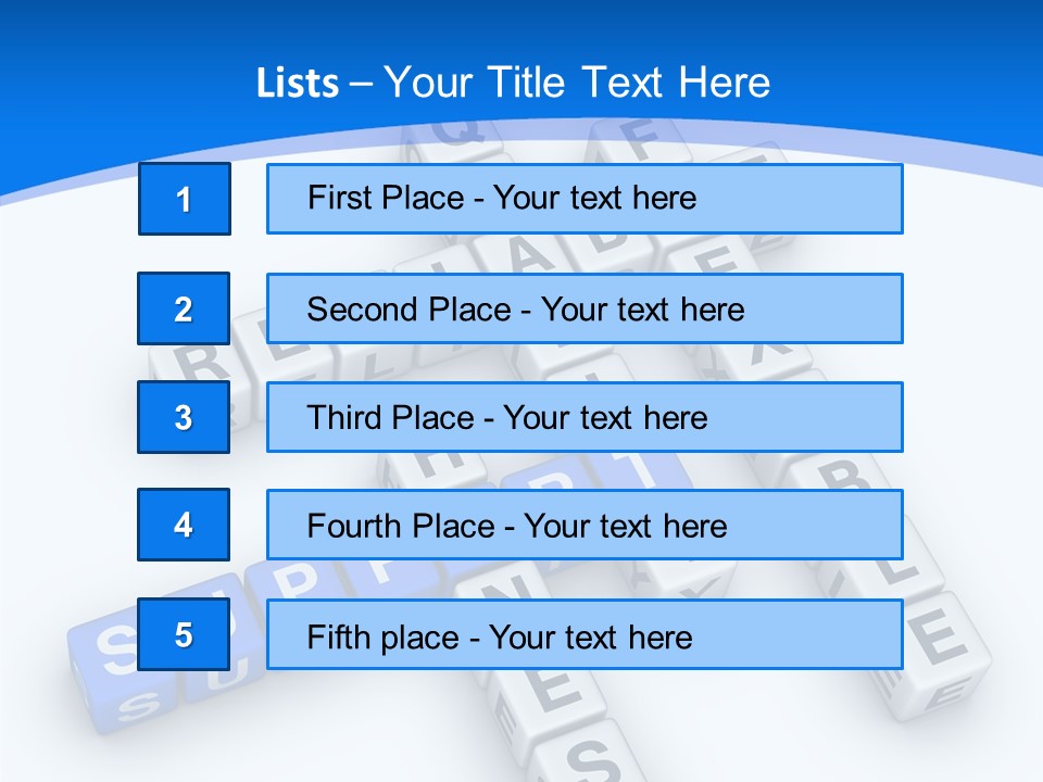 Blue Loyalty White PowerPoint Template
