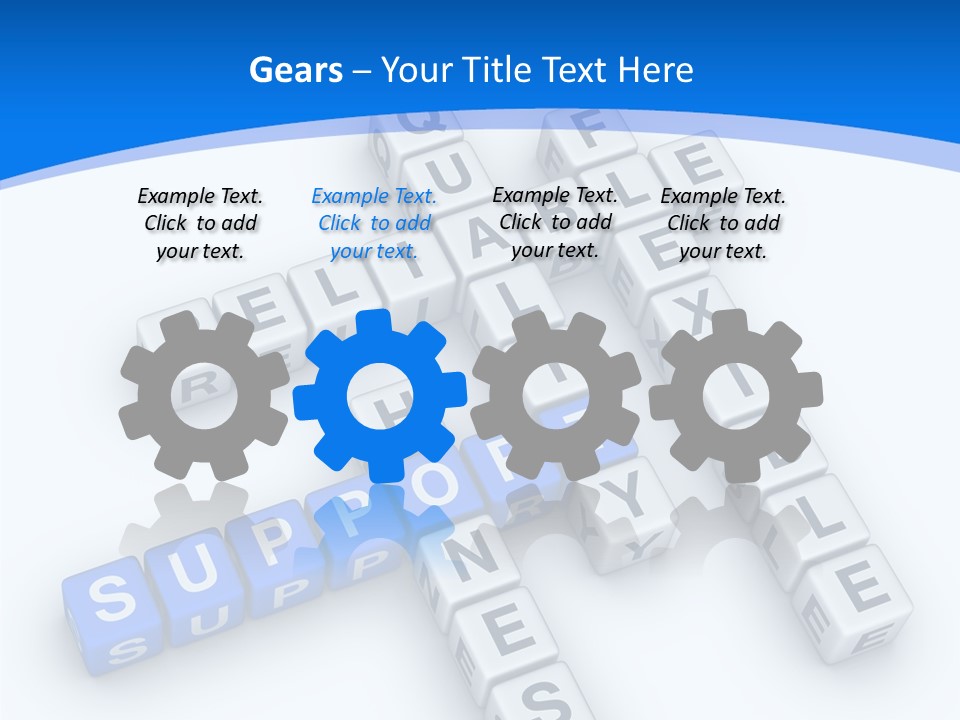 Blue Loyalty White PowerPoint Template