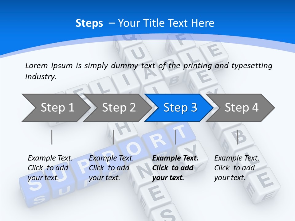 Blue Loyalty White PowerPoint Template