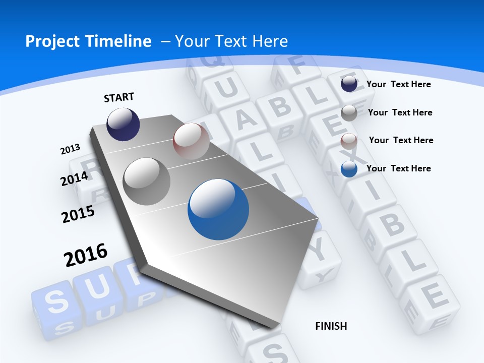 Blue Loyalty White PowerPoint Template