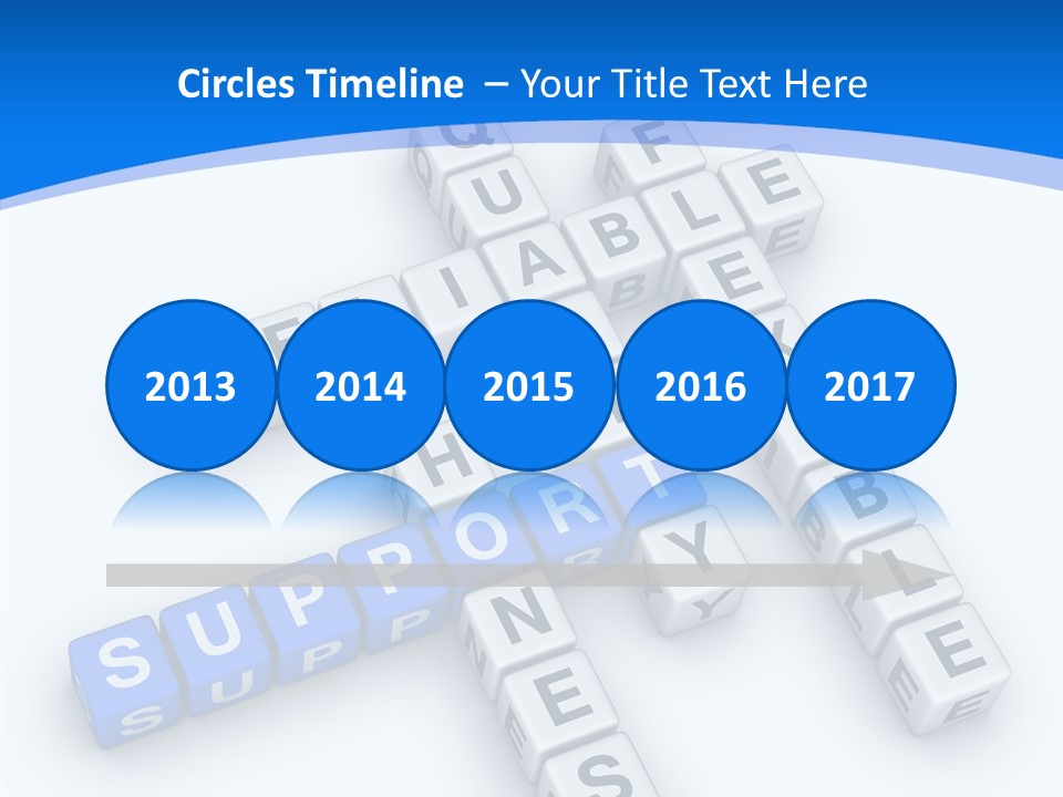 Blue Loyalty White PowerPoint Template
