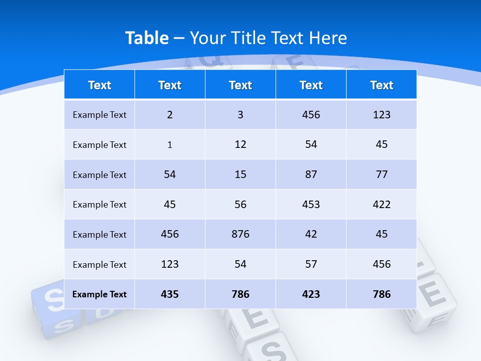 Blue Loyalty White PowerPoint Template