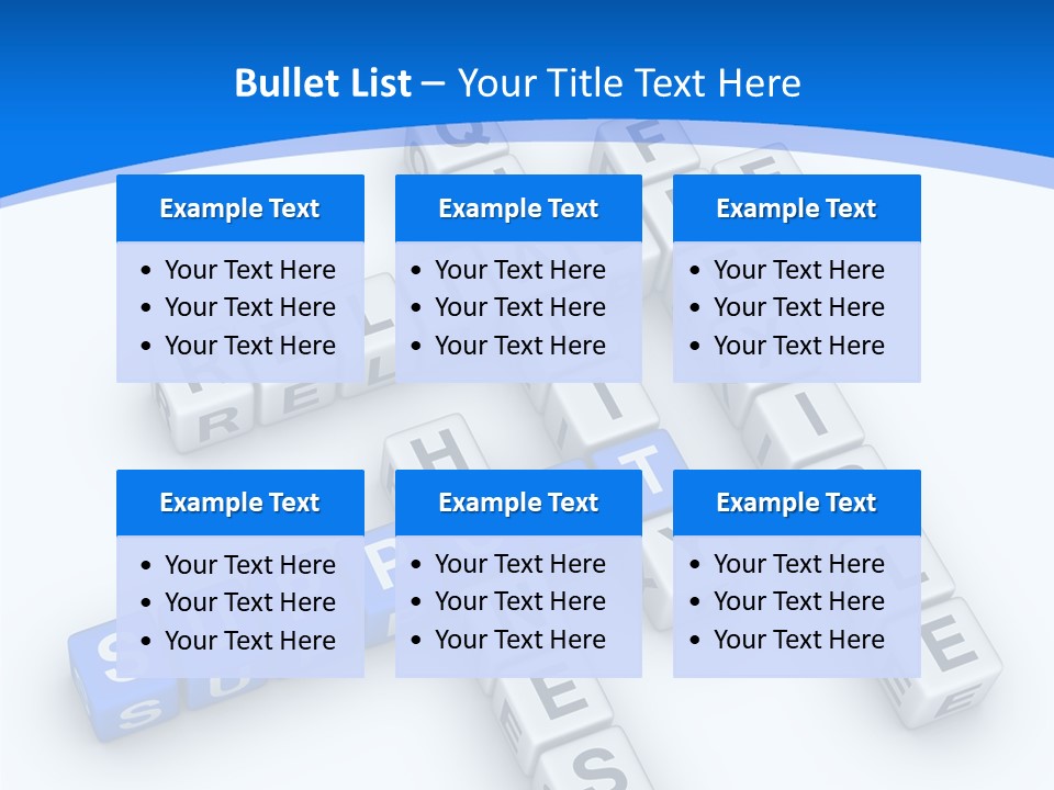 Blue Loyalty White PowerPoint Template