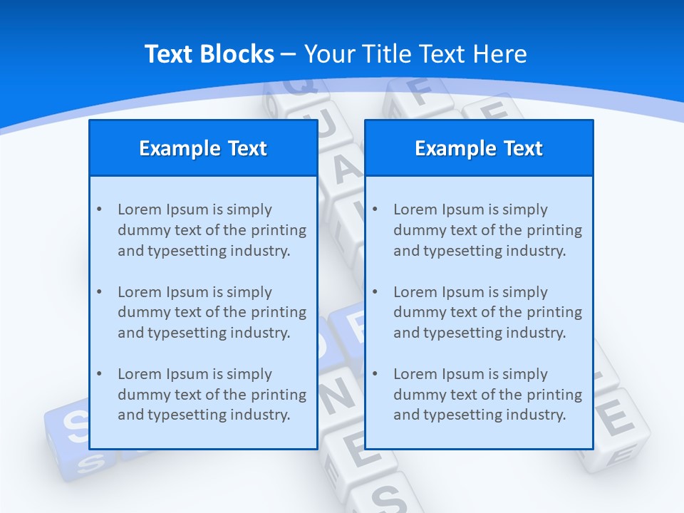 Blue Loyalty White PowerPoint Template