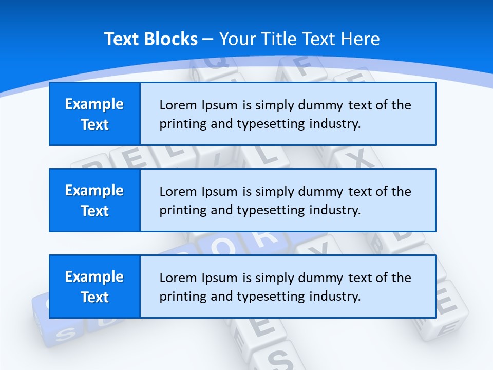 Blue Loyalty White PowerPoint Template
