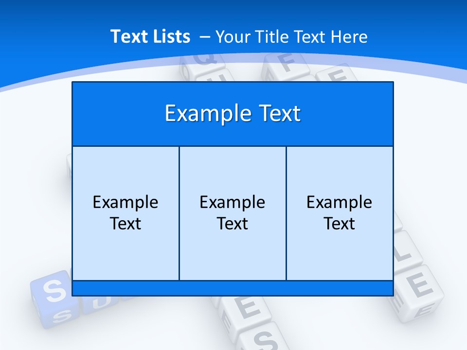 Blue Loyalty White PowerPoint Template