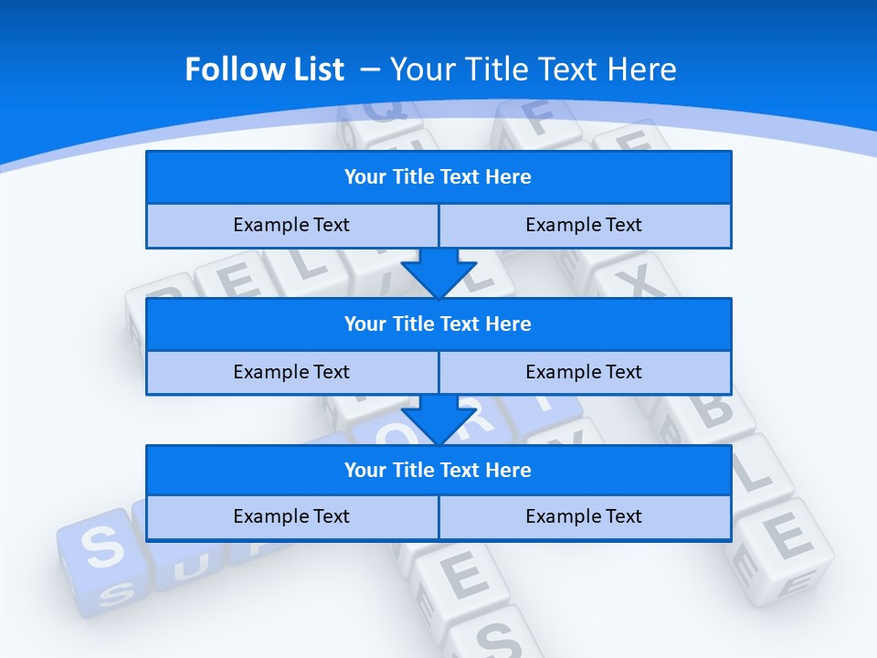 Blue Loyalty White PowerPoint Template