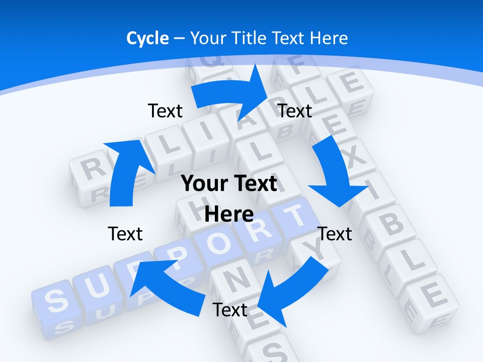 Blue Loyalty White PowerPoint Template