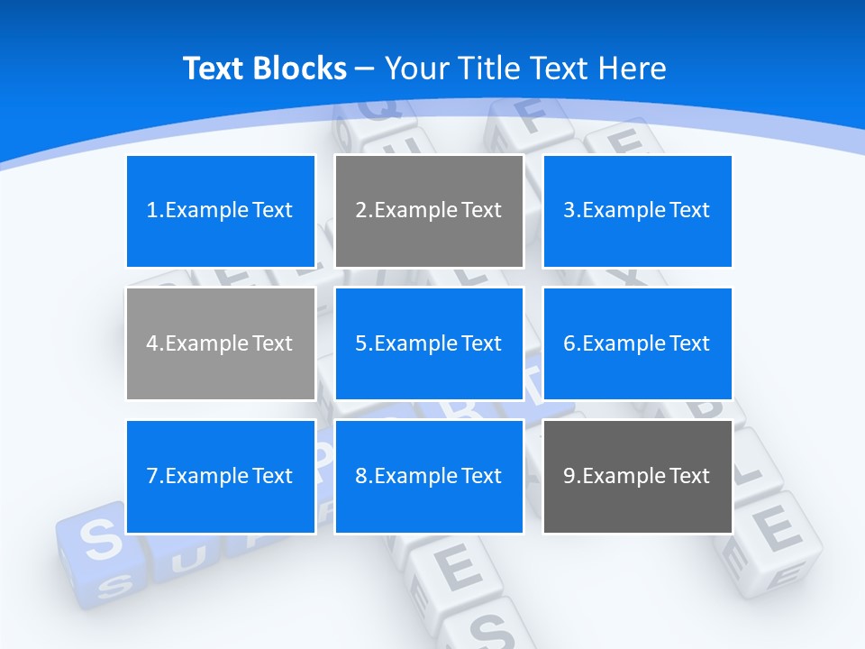 Blue Loyalty White PowerPoint Template