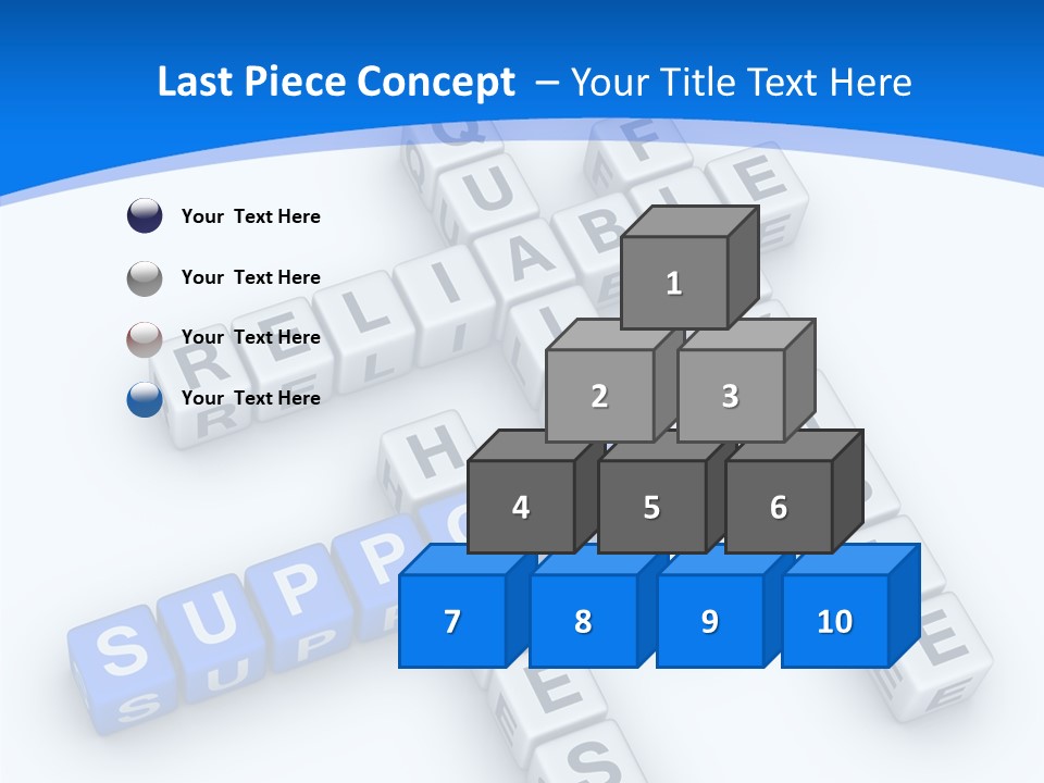 Blue Loyalty White PowerPoint Template