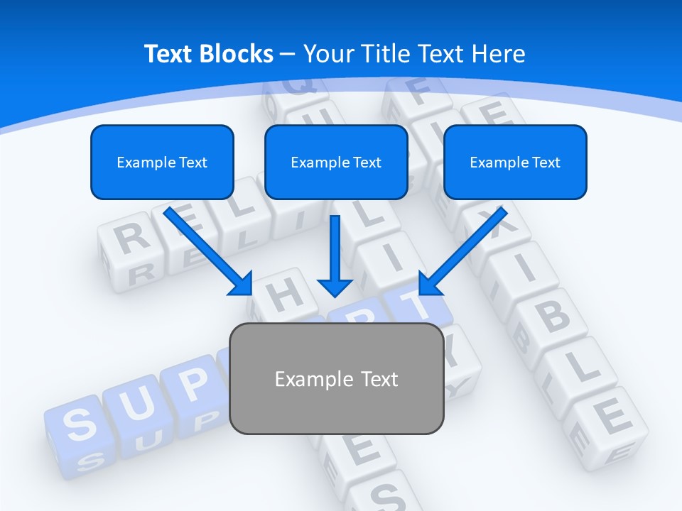 Blue Loyalty White PowerPoint Template