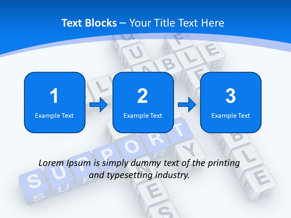 Blue Loyalty White PowerPoint Template