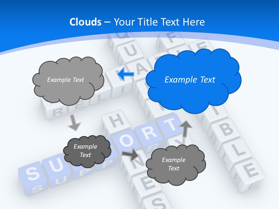 Blue Loyalty White PowerPoint Template
