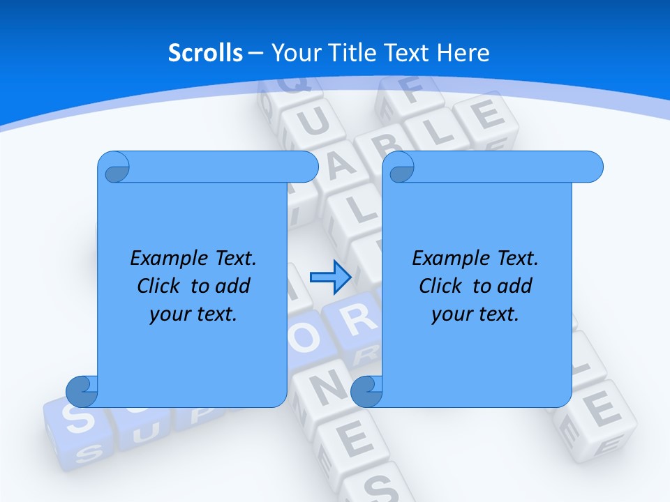 Blue Loyalty White PowerPoint Template