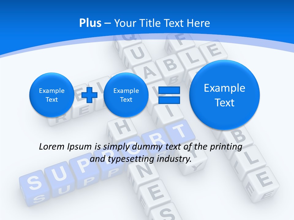 Blue Loyalty White PowerPoint Template