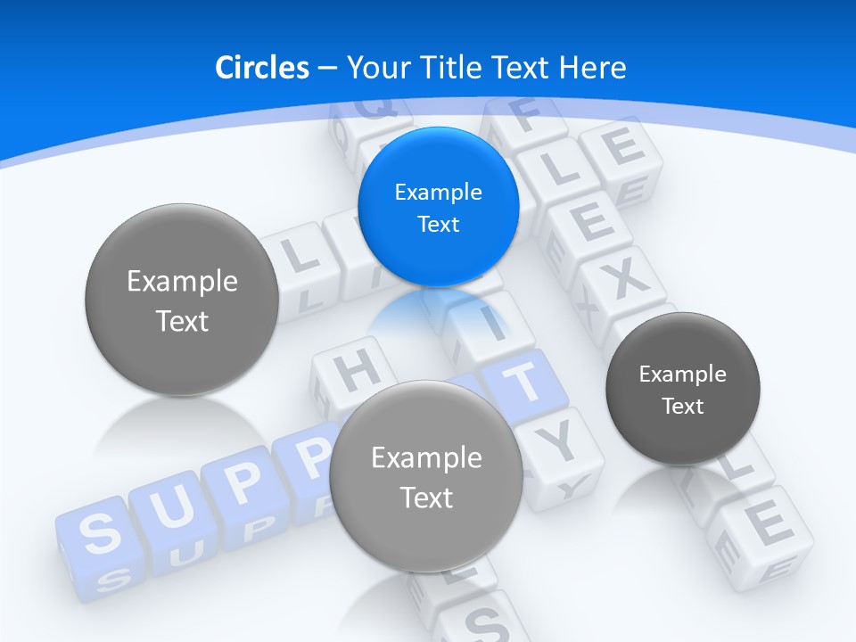 Blue Loyalty White PowerPoint Template