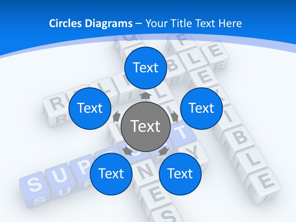 Blue Loyalty White PowerPoint Template