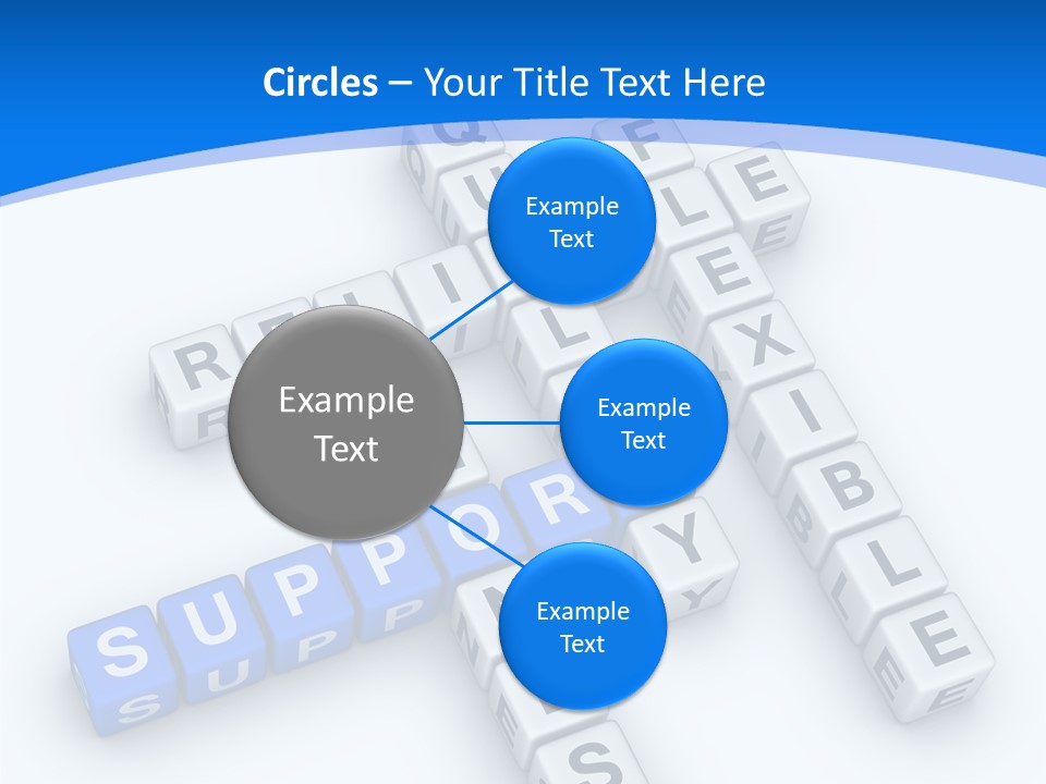 Blue Loyalty White PowerPoint Template