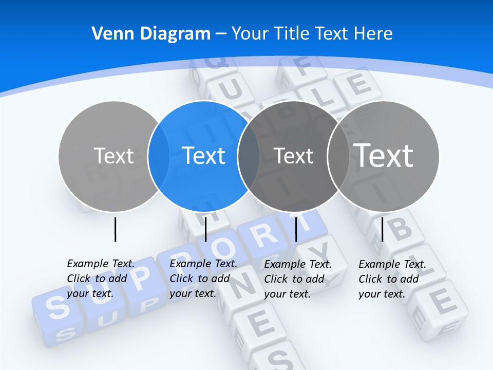 Blue Loyalty White PowerPoint Template
