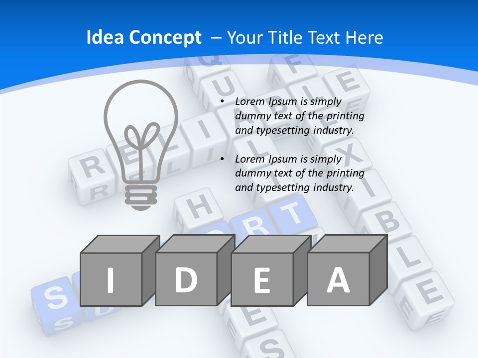 Blue Loyalty White PowerPoint Template