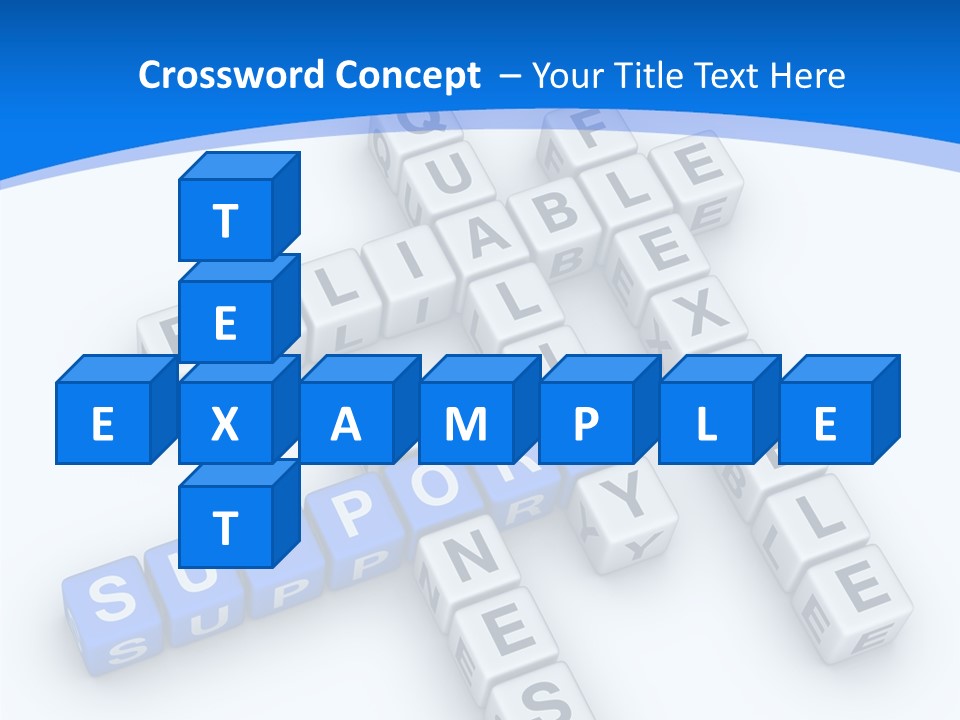 Blue Loyalty White PowerPoint Template