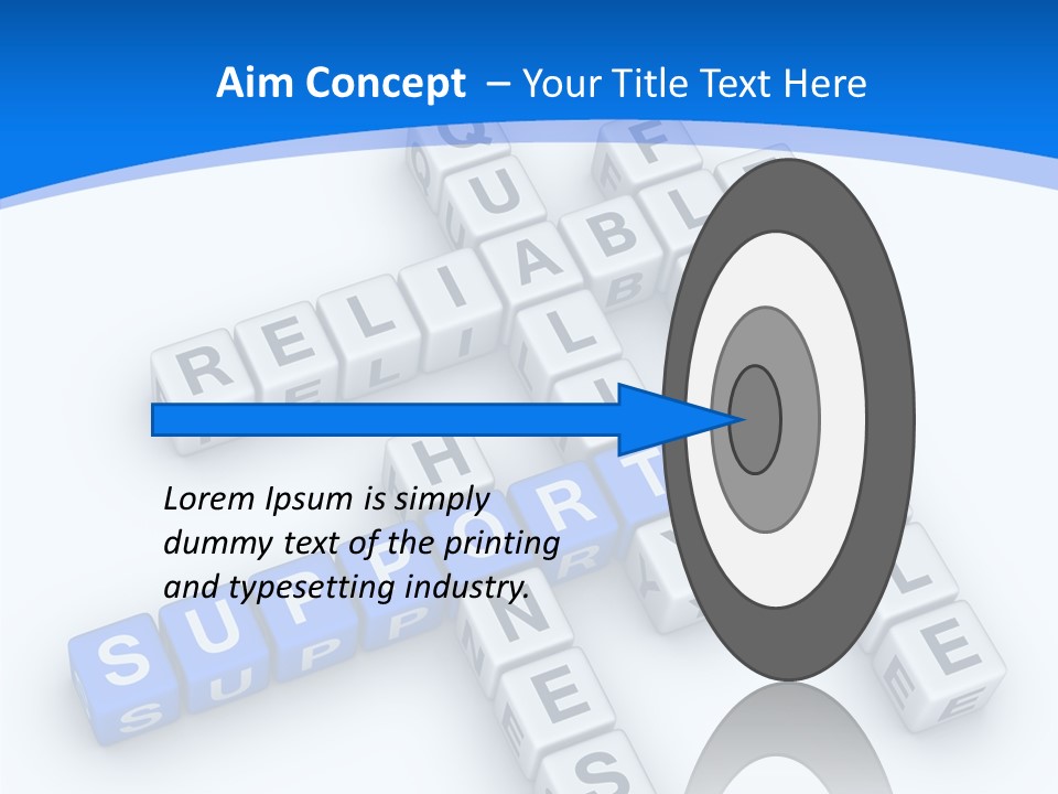 Blue Loyalty White PowerPoint Template